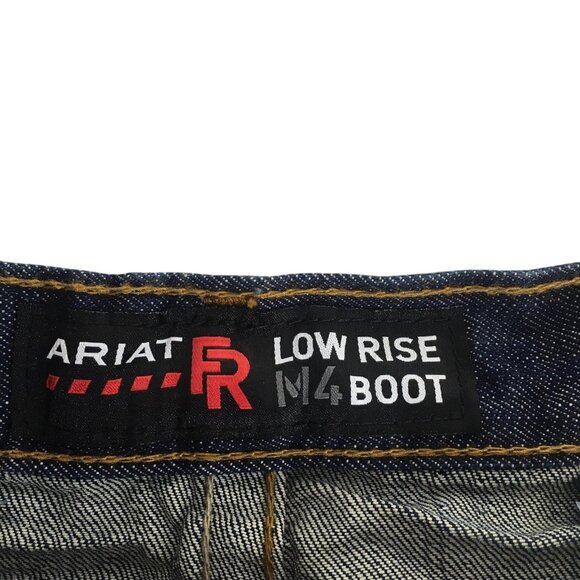 Ariat FR M4 Low Rise Boot Cut Jeans Mens 38x36 Blue Flame Resistant Work Denim - Picture 5 of 16